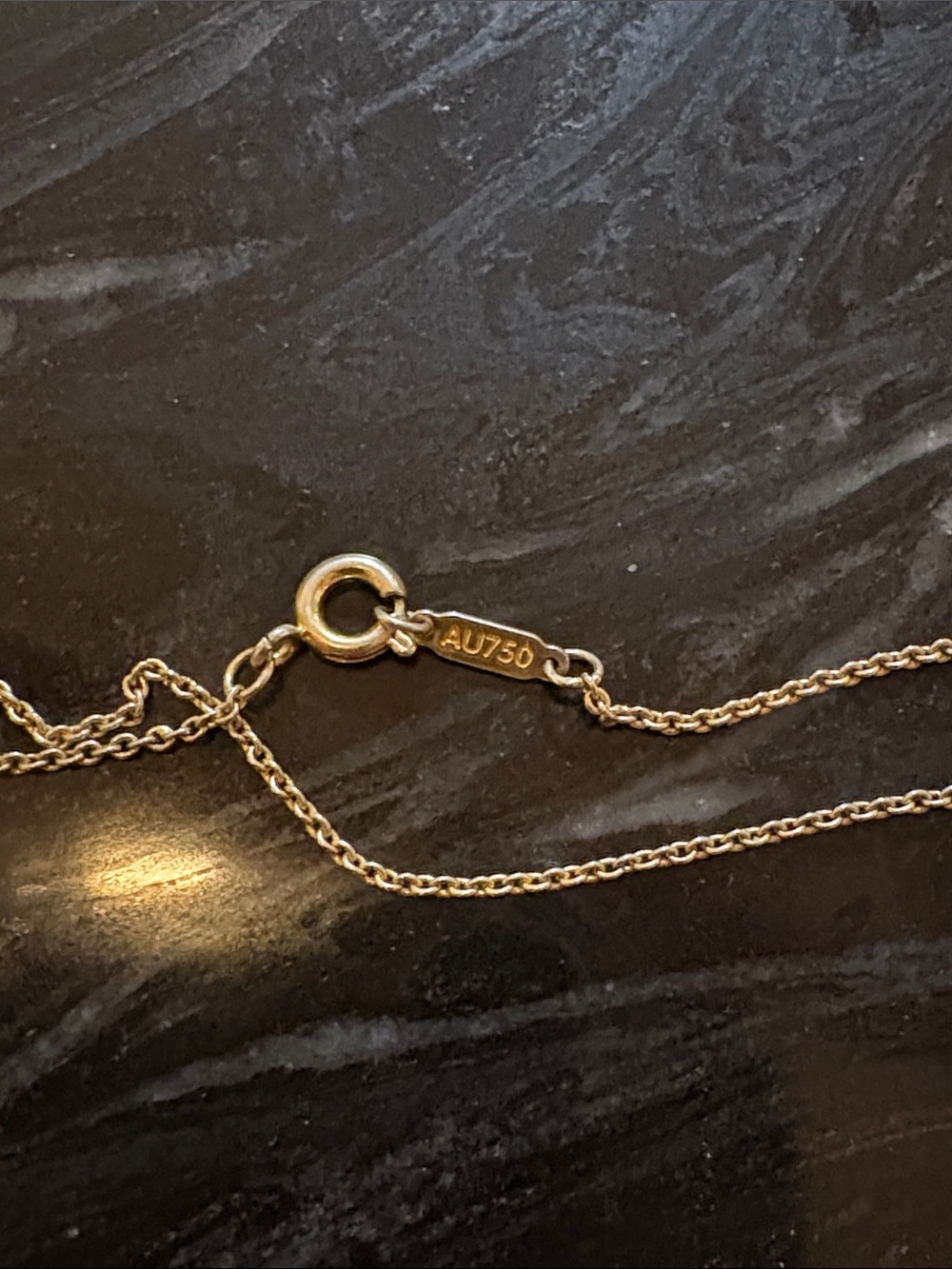 Return to Tiffany & Co.                    Double Mini Heart Tag Pendant Gold18K - Picture 2 of 2